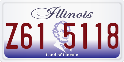 IL license plate Z615118