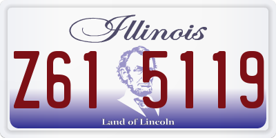 IL license plate Z615119