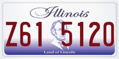 IL license plate Z615120