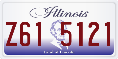 IL license plate Z615121