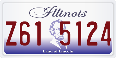 IL license plate Z615124
