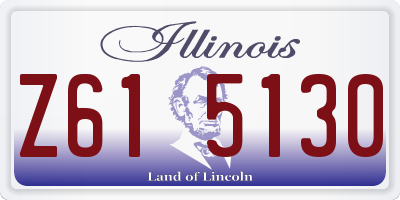 IL license plate Z615130