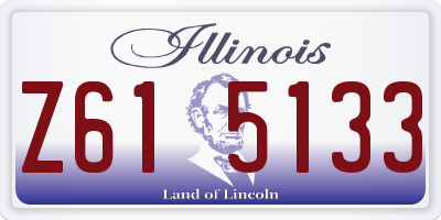 IL license plate Z615133