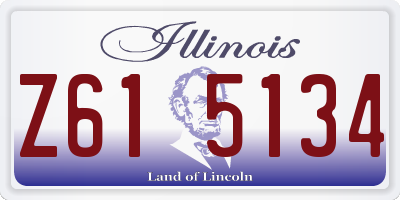 IL license plate Z615134