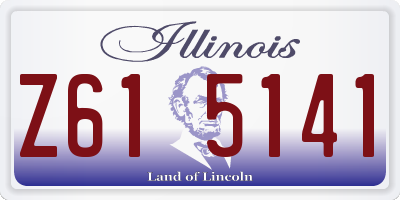 IL license plate Z615141