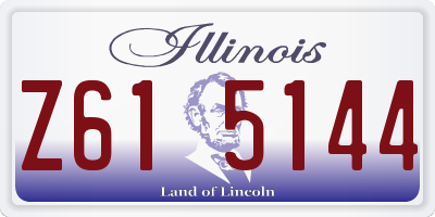 IL license plate Z615144