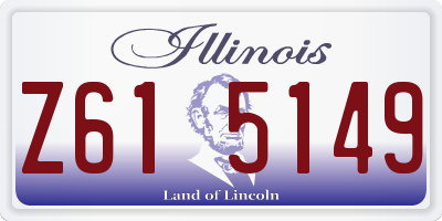 IL license plate Z615149