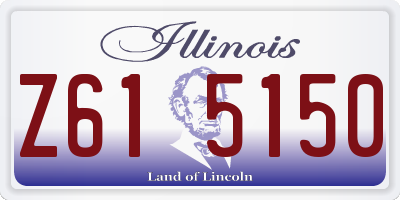 IL license plate Z615150