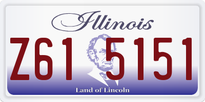 IL license plate Z615151
