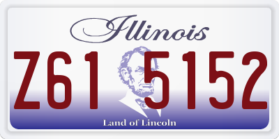 IL license plate Z615152