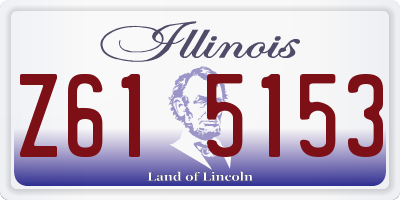 IL license plate Z615153