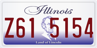 IL license plate Z615154