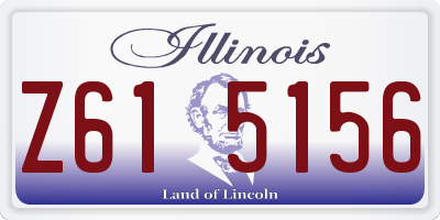 IL license plate Z615156