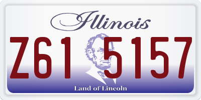 IL license plate Z615157