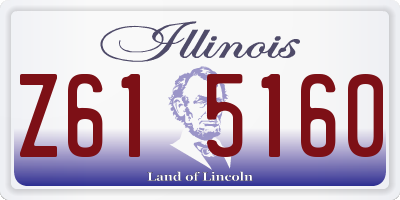 IL license plate Z615160