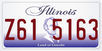 IL license plate Z615163