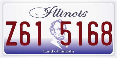 IL license plate Z615168