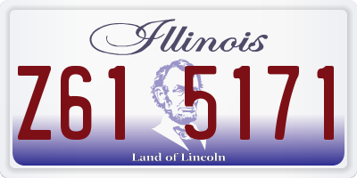 IL license plate Z615171