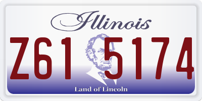 IL license plate Z615174