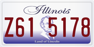 IL license plate Z615178