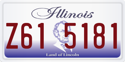 IL license plate Z615181
