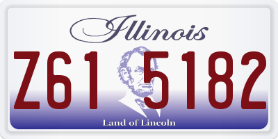 IL license plate Z615182