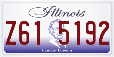 IL license plate Z615192
