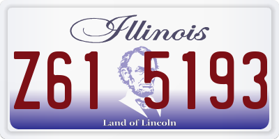 IL license plate Z615193