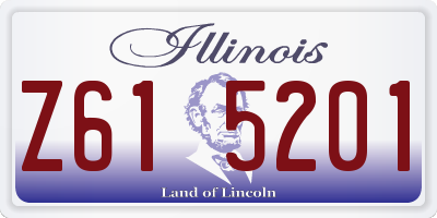 IL license plate Z615201