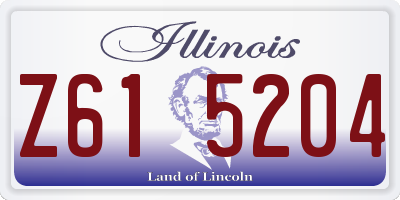 IL license plate Z615204