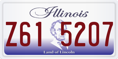 IL license plate Z615207