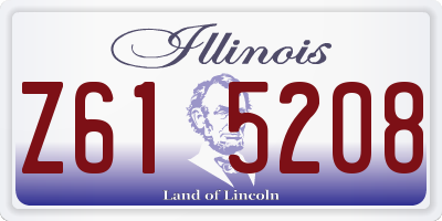 IL license plate Z615208
