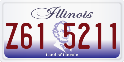 IL license plate Z615211