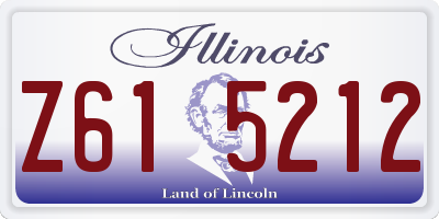 IL license plate Z615212
