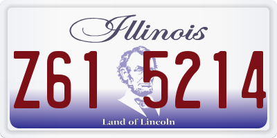 IL license plate Z615214