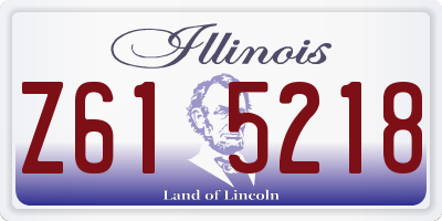 IL license plate Z615218