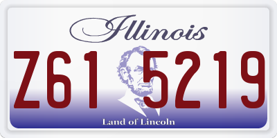 IL license plate Z615219