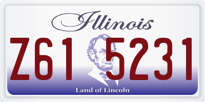IL license plate Z615231