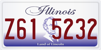 IL license plate Z615232