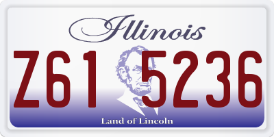 IL license plate Z615236