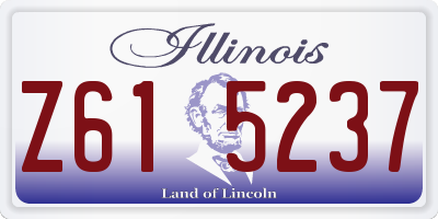 IL license plate Z615237