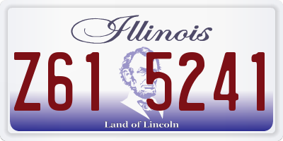 IL license plate Z615241