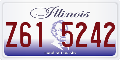 IL license plate Z615242