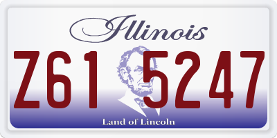 IL license plate Z615247