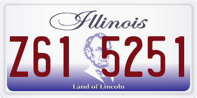 IL license plate Z615251