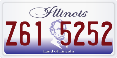 IL license plate Z615252