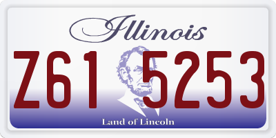 IL license plate Z615253