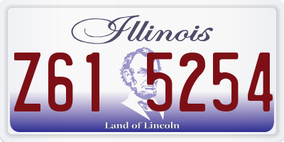 IL license plate Z615254