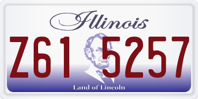 IL license plate Z615257