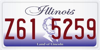 IL license plate Z615259